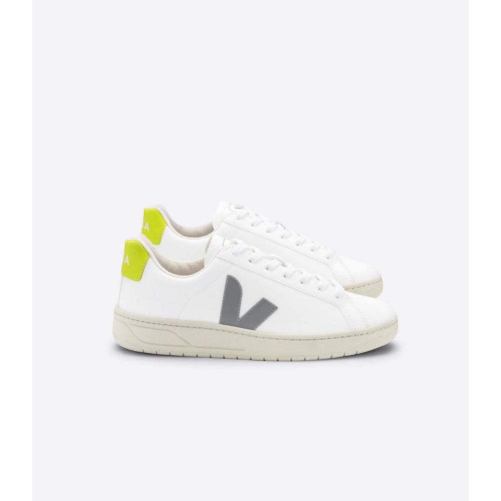 Men\'s Veja URCA CWL Sneakers White/Grey/Green | ZA 317ILH